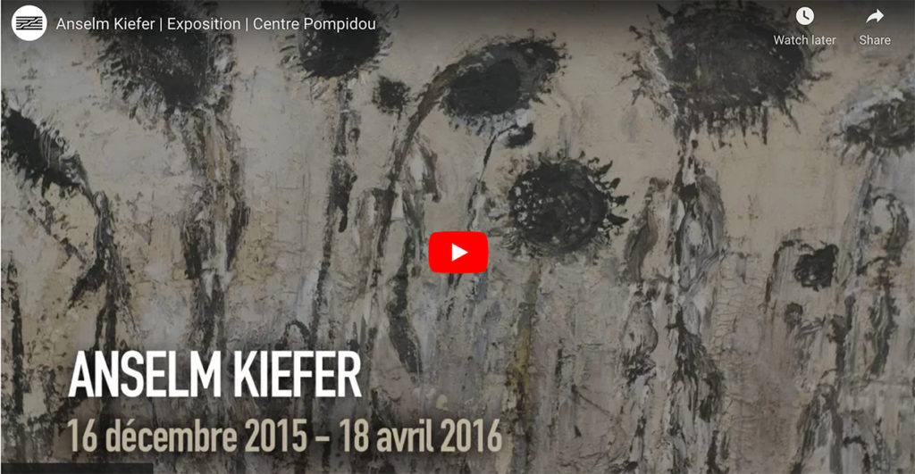 Anselm Kiefer exposition au Centre Pompidou