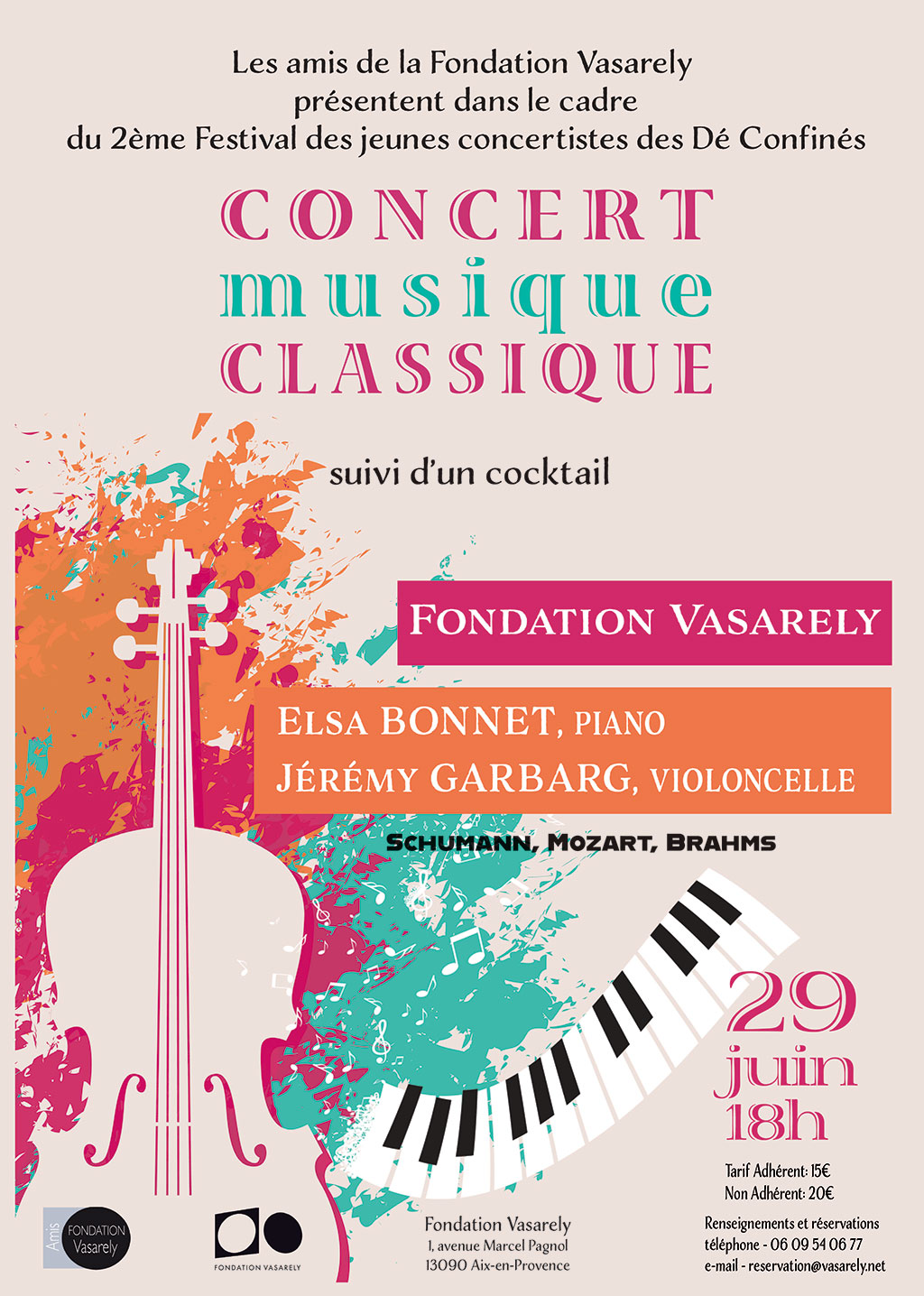 Concert de musique classique, le 29 juin à 18h