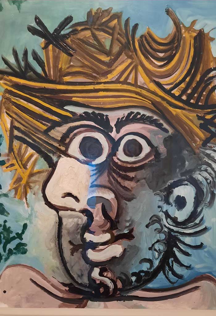 Picasso, Tête d'homme au chapeau de paille - 1971