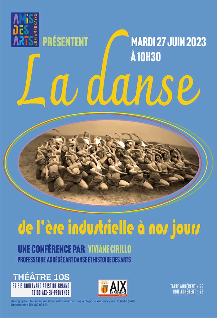 La danse de l'ère industrielle à nos jours, le mardi 27 juin 2023