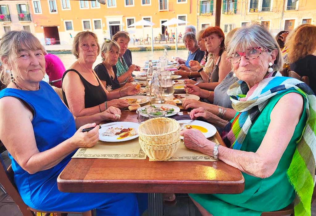 Da Marisa, repas du groupe