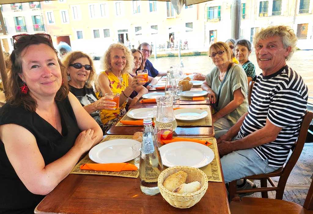 Da Marisa, repas du groupe