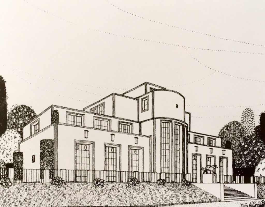 Projet de villa en 1914, par Robert Mallet-Stevens Projet de villa en 1914, par Robert Mallet-Stevens